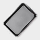 Противень Доляна «Ренард. Прямоугольник», 28.5×19.5×3 см, антипригарное покрытие, красный - Фото 3