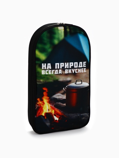 Подарочный набор для пикника «На природе вкуснее», 7 предметов