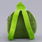 Рюкзак новогодний детский «Весёлая змейка», плюшевый, цвет зелёный, на новый год - фото 4470771