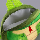 Рюкзак новогодний детский «Весёлая змейка», плюшевый, цвет зелёный, на новый год - фото 4530982