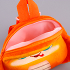 Рюкзак новогодний детский «Смешная змейка», плюшевый, цвет оранжевый, на новый год - фото 4530985