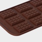 Формы для шоколада Доляна, набор 3 шт., силикон, 21×12 см, МИКС - Фото 5