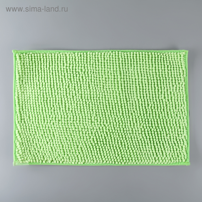 Коврик «Букли», 40×60 см, цвет зелёный - Фото 1