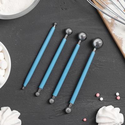 Набор для моделирования кондитерских украшений Доляна, 4 шт