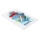 Альбом для рисования А4, 20 листов, блок 120 г/м², на клею, Erich Krause «Crazy Shark», 100% белизна, твёрдая подложка - Фото 3