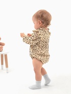 Блузка-боди для девочки MINAKU, рост 68-74 см, бежевая - Фото 2