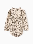 Блузка-боди для девочки MINAKU, рост 68-74 см, бежевая - Фото 7