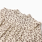 Блузка-боди для девочки MINAKU, рост 92-98 см, бежевая - Фото 2