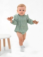 Блузка-боди для девочки MINAKU, рост 74-80 см, зелёная - Фото 2