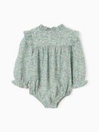 Блузка-боди для девочки MINAKU, рост 74-80 см, зелёная - Фото 3