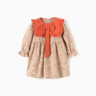 Платье для девочки MINAKU, цвет бежевый, рост 80-86 - фото 110715578