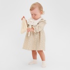 Платье для девочки MINAKU, рост 80-86, бежевое - Фото 2