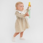 Платье для девочки MINAKU, рост 80-86, бежевое - Фото 3