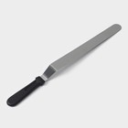 Лопатка-палетка с пластиковой ручкой, изогнутая, 40 см, рабочая часть 30 см, цвет чёрный - Фото 3