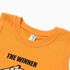 Комплект для мальчика(майка/шорты), цвет охра/ментоловый, рост 104 см - фото 24673334