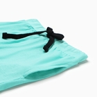 Комплект для мальчика(майка/шорты), цвет охра/ментоловый, рост 104 см - фото 24673335