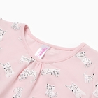 Ночная сорочка для девочки, цвет розовый/леопард, рост 104 см - фото 24673500