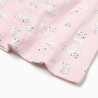 Ночная сорочка для девочки, цвет розовый/леопард, рост 110 см - фото 24673507