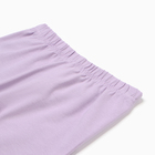 Пижама для девочки (футболка/шорты), цвет сиреневый, рост 116 см - фото 24673527