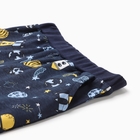 Пижама для мальчика (лонгслив/брюки), цвет темно-синий/космос, рост 110 см - фото 24673550