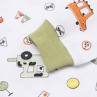 Пижама для мальчика (лонгслив/брюки), цвет белый/машины, рост 110 см - фото 24673569