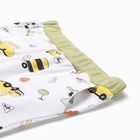 Пижама для мальчика (лонгслив/брюки), цвет белый/машины, рост 110 см - фото 24673570