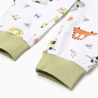 Пижама для мальчика (лонгслив/брюки), цвет белый/машины, рост 110 см - фото 24673571