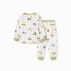 Пижама для мальчика (лонгслив/брюки), цвет белый/машины, рост 110 см - фото 24673572