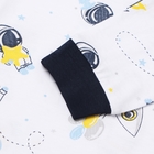 Пижама для мальчика (лонгслив/брюки), цвет белый/космонавты, рост 92 см - фото 24673574