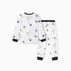 Пижама для мальчика (лонгслив/брюки), цвет белый/космонавты, рост 98 см - Фото 6