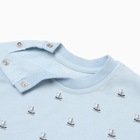 Комплект для новорожденного (футболка, комбинезон), цвет голубой, рост 74-80 см - фото 24673698