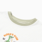 Футболка для мальчика, цвет белый/полоска, рост 116 см 10617247