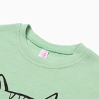 Футболка для девочки, цвет зелёный, рост 116 см - фото 24673762