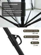 Зонт пляжный maclay, c УФ-защитой, d=240 см, h=220 см - Фото 5