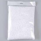 Ткань для рукоделия, лоскут гипюра крупные цветы, белый, 150 × 160 см - Фото 3