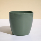 Горшок для цветов, d = 17 см, 2,7 л, пластик, зелёный шалфей - Фото 1