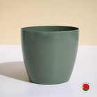 Кашпо для цветов, d=17 см, 2.7 л, пластик, зелёное, шалфей - Фото 1