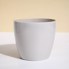 Кашпо для цветов, d=17 см, 2.7 л, пластик, бежевое - Фото 5