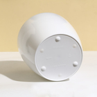 Кашпо для цветов, d=21 см, 5.2 л, пластик, белое - Фото 2