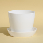 Поддон для горшка, d = 10 см, пластик, белый - Фото 3