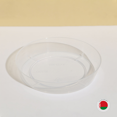 Поддон для горшка, d = 10 см, пластик, прозрачный