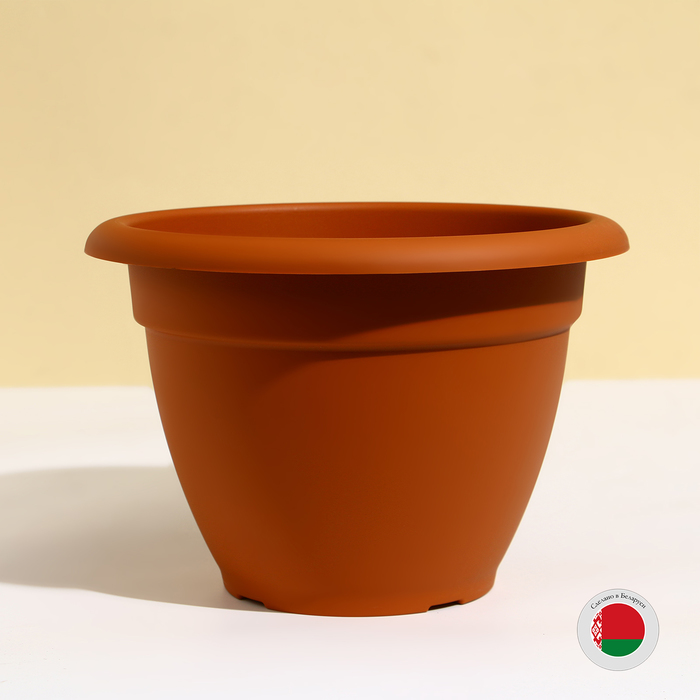 

Горшок для цветов, d = 25 см, 4,3 л, пластик, коричневый