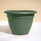 Горшок для цветов, d = 30 см, 7,5 л, пластик, зелёный шалфей - Фото 1