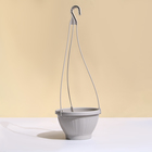 Кашпо подвесное, 2 л, пластик, бежевое - Фото 3