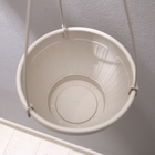 Кашпо подвесное, 2 л, пластик, бежевое - Фото 6