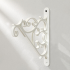 Кронштейн для подвесных кашпо, пластик, белый - Фото 7