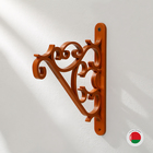 Кронштейн для подвесных кашпо, пластик, коричневый - Фото 11