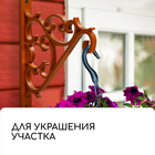 Кронштейн для подвесных кашпо, пластик, коричневый - Фото 5