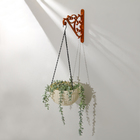 Кронштейн для подвесных кашпо, пластик, коричневый - Фото 10