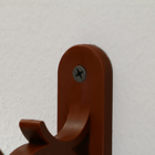 Кронштейн для подвесных кашпо, пластик, цвет шоколад - Фото 8